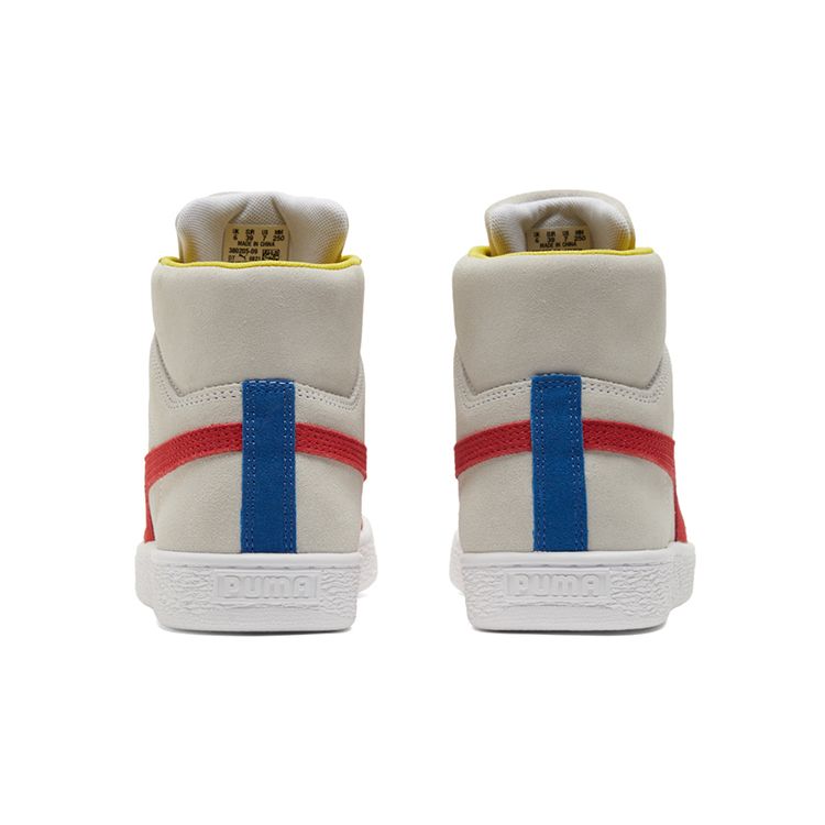 Puma Suede Mid 21 Alb Roșu Lămâie Adidași Unisex Roșu Risc Ridicat Super-Lămâie 380205-09