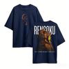 Demon Slayer Rengoku Anime New  TShirt Unisex Women Pure Cotton Short Sleeve 2026 New Summer Casual Graphic Tee Streetwear