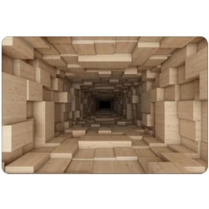 3D Visual Gold Coin Floor Mat, Household Entrance Door Mat for The Hallway, Outdoor Durable and Stain-resistant Floor Mat, Foot Mat