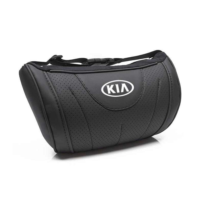 Car Comfort Headrest Memory Cotton Seat Logo Neck Pillow For KIA K9 Sportage Niro K5 Carnival EV6 EV9 EV3 K8 Stinger Forte Ceed