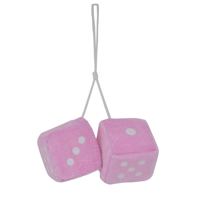 Multicolor Plush Dices Car Hanging Pendant New Year Dice Velvet Dice Model Decoration Rearview Mirrors Styling