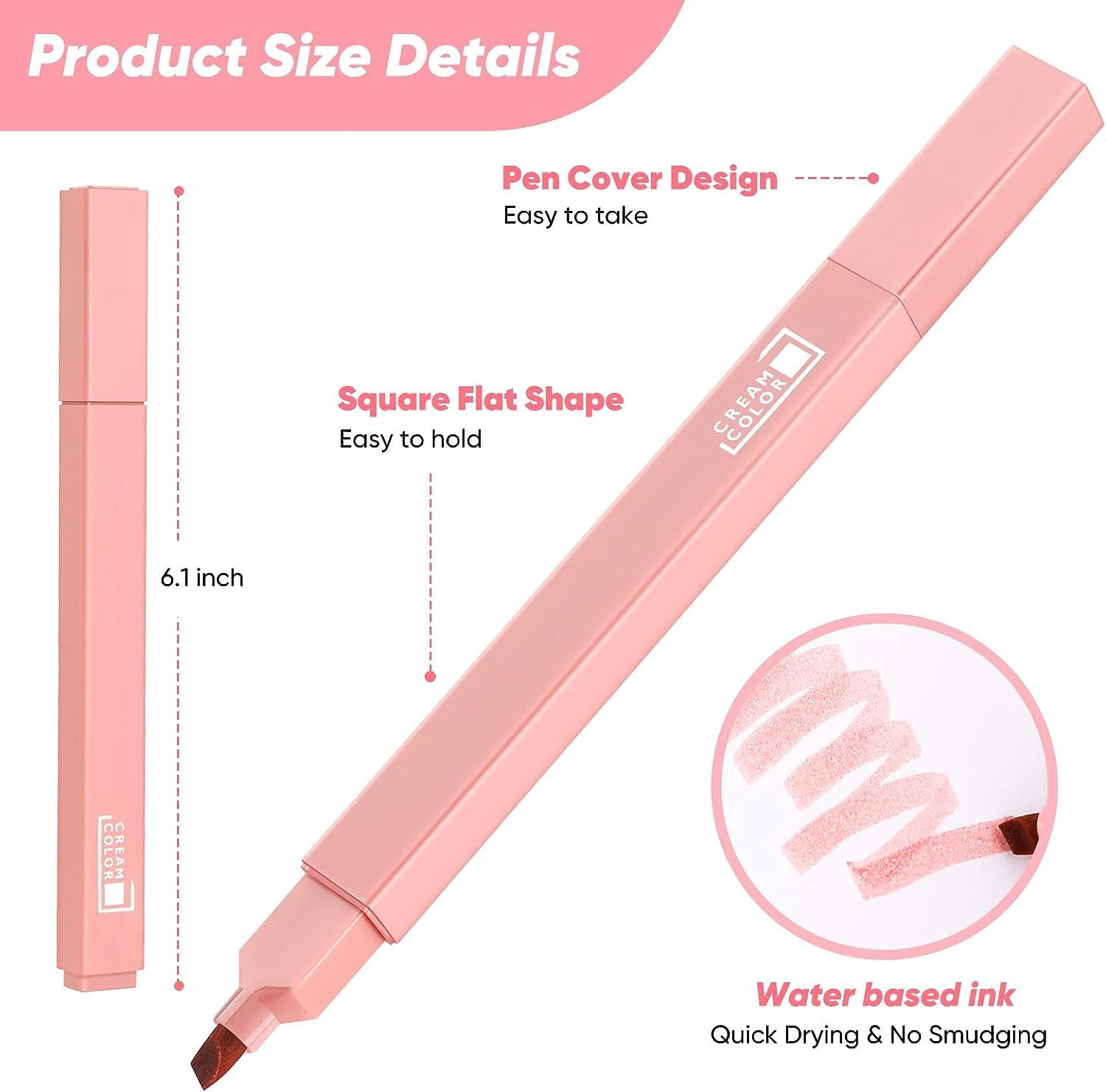 UCRAVO Aesthetic Cute Highlighters Bible Highlighters and Pens No Bleed, highlighter pen, Mild Soft Chisel Tip Pastel Hi 61