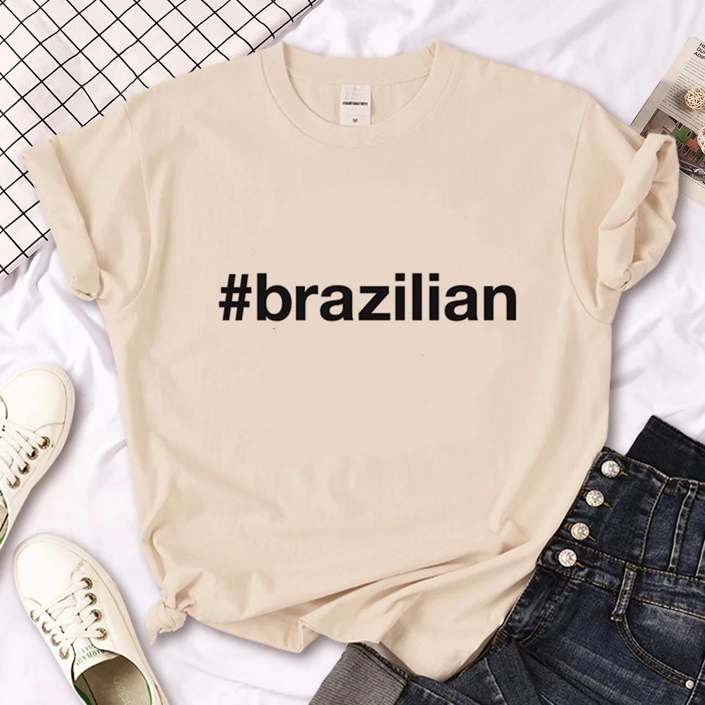 Brazil Top Unisex Summer Tshirt Girl Unisexga Clothing