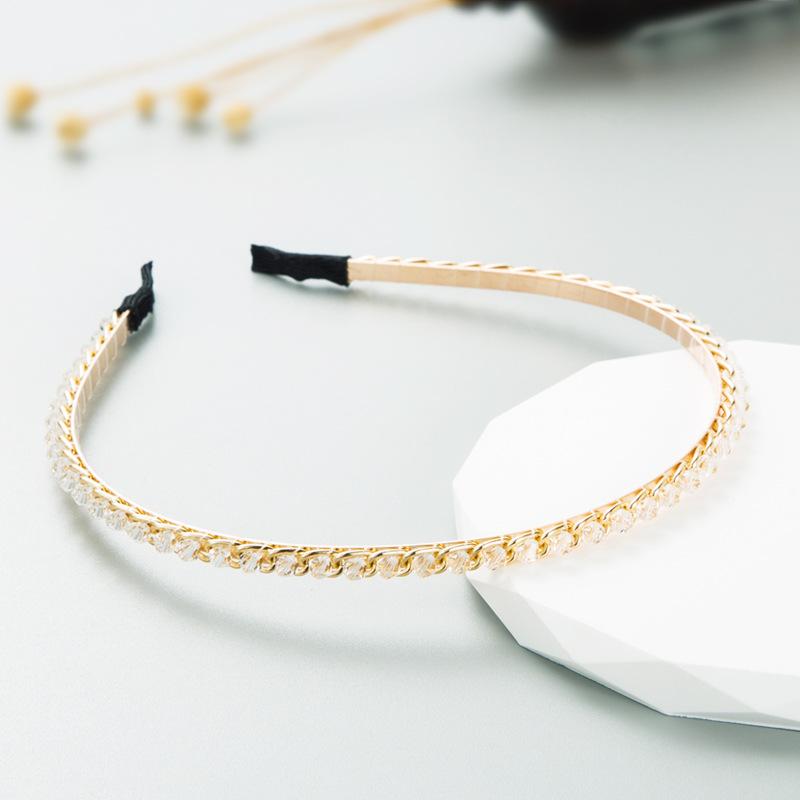 Women's Hairband Alloy Light Luxury Water Bit Hoop Shampoo Headwear