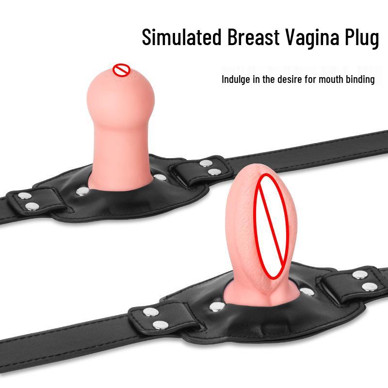 Realistic SM Silicone Gag and Binding Restraint Plug