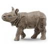 Figurine - Schleich - Indian Baby Rhinoceros - Wild Life - White - Indoor