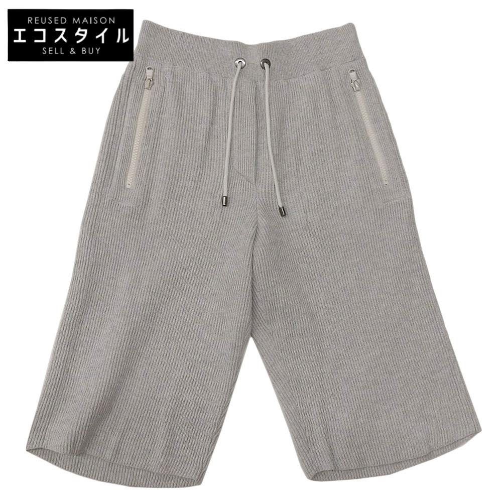 Brunello Cucinelli Beautiful Cotton Knit Ribbed Shorts Bottoms for Women, Grey, XXS, 21 Years MI9197799JAP Bottoms XXS grayUsed