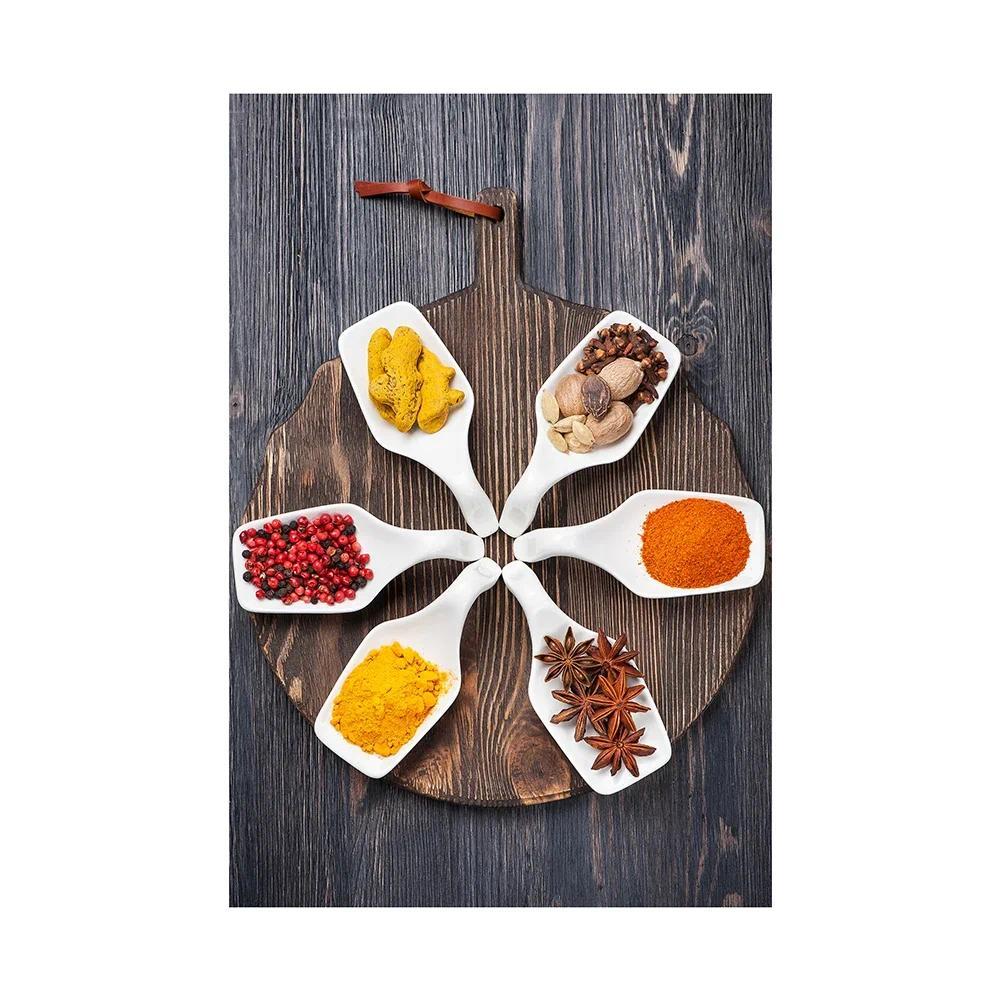 Kitchen Posters Grains Spices Spoon Peppers Canvas Painting Wall Art Modern Food Picture Restaurant Decor Nordic Home Decoration