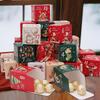 Leere Countdown-Boxen 24-Tage Weihnachts-Countdown-Box Befüllbarer Kartonbehälter Festliche Dekoration für Winterferien Jugendliche