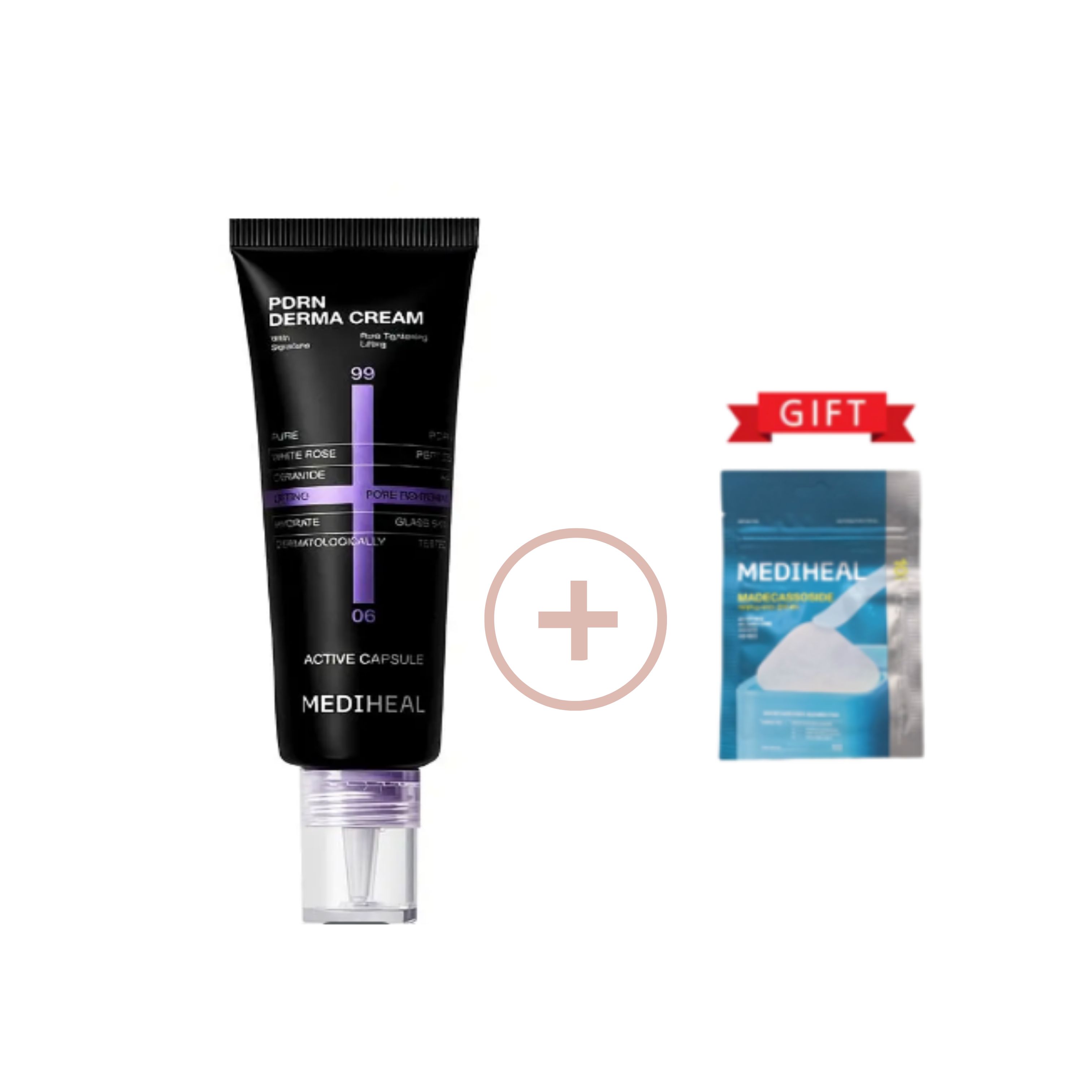 Mediheal PDRN Pore Tightening & Elasticity Derma Cream Special Set (50ml + 10 PDRN Pads)