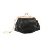 Retro clip change bag women's European and American, first layer oil wax cowhide Ins small earphones coin bag storage bag
