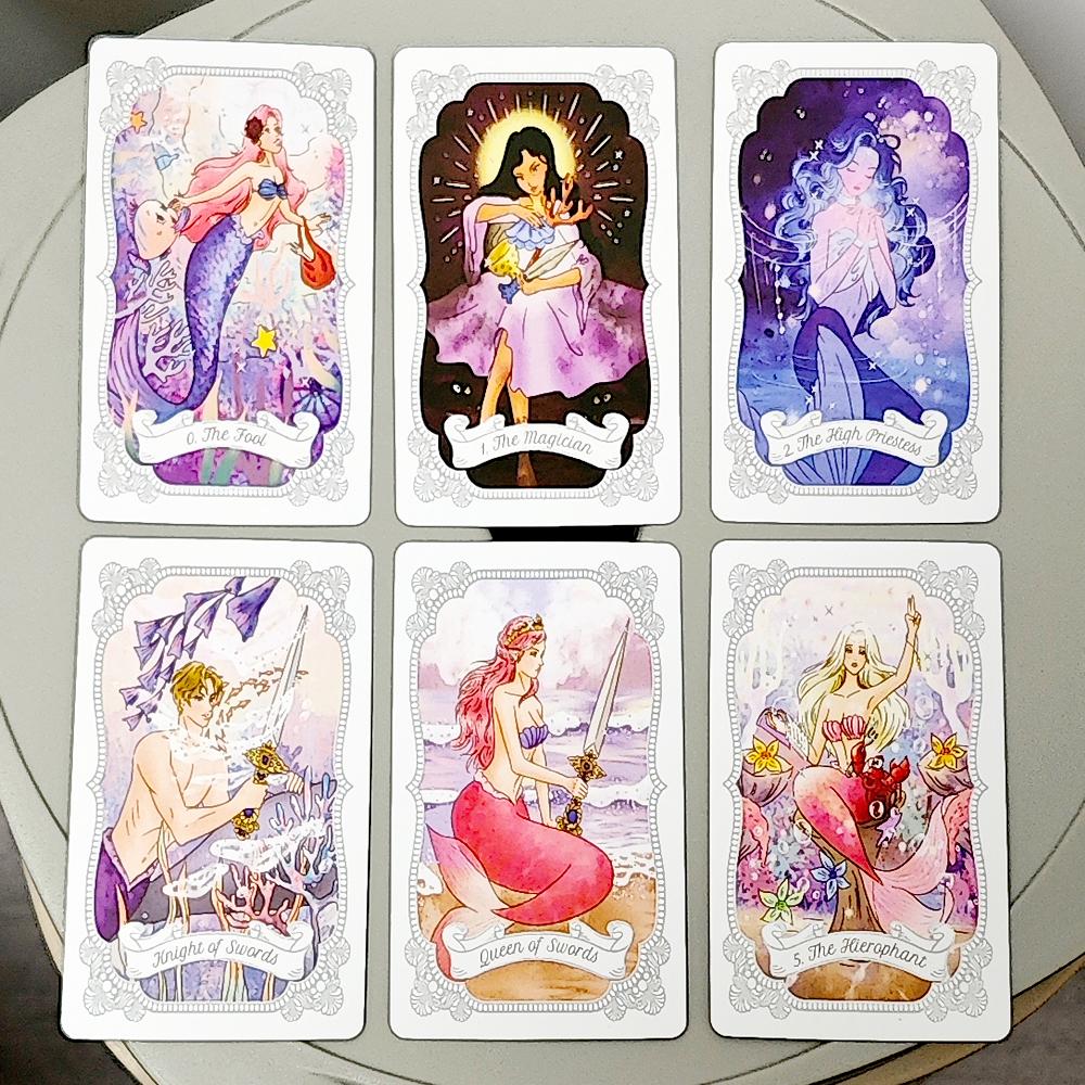 10.3*6cm Based on Rider Waite System The Mermaid's Dream Tarot 78 Pcs Beautiful Tarot Cards