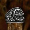 Vintage Anchor Lighthouse Ocean Sailor Ship Viking Rings Men Women Stainless Steel Ring Punk Rock Fashion Jewelry Dropshipping