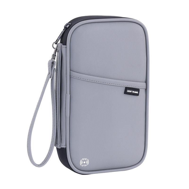 

Organizer Travel Accessories Cover Document Bag Card Holder Travel Wallet For Family Passport Holder Waterproof Passport Wallet сірий колір