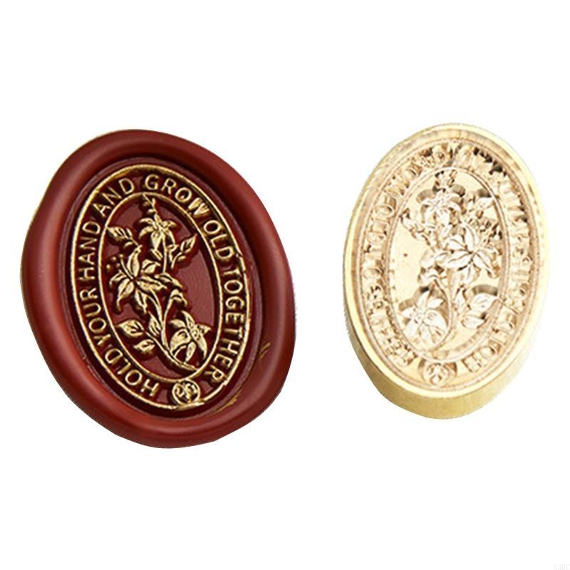 

Ретро Цветочный Череп Восковая Печать Штамп для Головы Латунный Материал Аксессуар для Свадебного Приглашения Конверт X3UC
