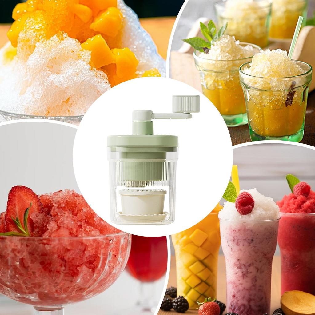 Shaved Ice Machine Snow Cone Machine Manual Portable Ice Crusher and Shaved Ice Machine for Home Kitchen and Picnic Ice tools