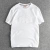 Summer American Retro Short-sleeved O-neck 3D Eagle Printed T-shirt Fashion Simple 100% Cotton Washed Casual Sport Top