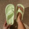 Women's Thick-soled Flip-flops Sandals Summer Fashion Outdoor Beach Casual Sandals EVA Material Breathable and Comfortable Casual Sandals