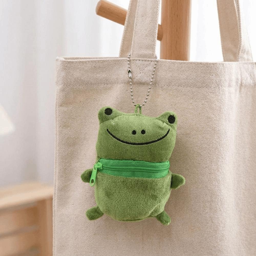 Fluffy Cartoon Coin Purse Cute Keychain Pendant Portable Animal Shape Earphone Storage Bag Girls