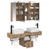 Bathroom Cabinet Set 4 pcs Artisan Oak 100 x 14.5 x 70 cm