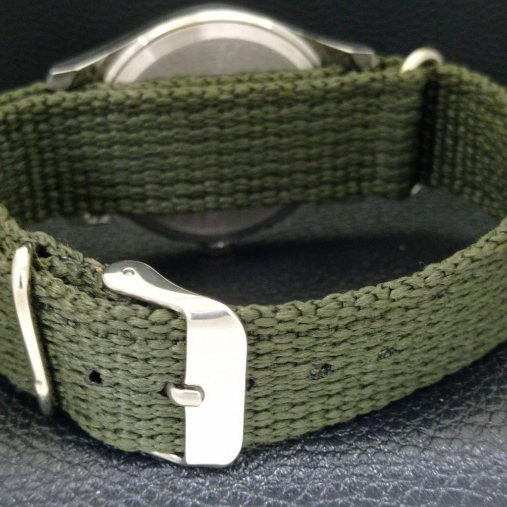 HAND-WINDING VINTAGE CAMY SWISS MENS REFURBISHED GREEN DIAL WATCH A500007-2 R151a-a500007