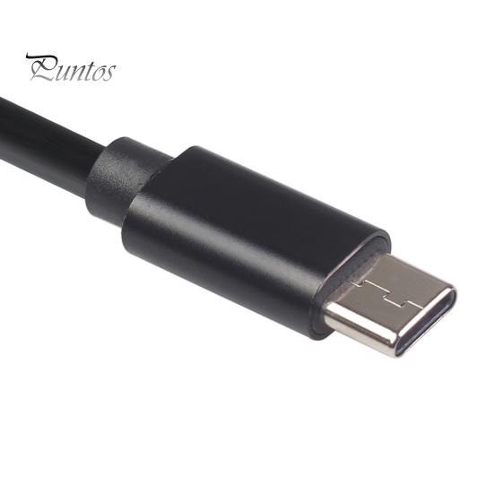 Type-C hann til hunn forlengelseskabel Universal multifunksjonell 480 Mbps USB-C strømforsyning ladeledning