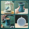 Creatieve ORIGIN CUP Draagbare Siliconen Opvouwbare Beker met Deksel Reis Was Mond Beker Hittebestendig Water Koffie Beker voor Buiten Kamperen