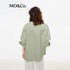 MO&Co. Solid Cotton Loose Fit Jacket