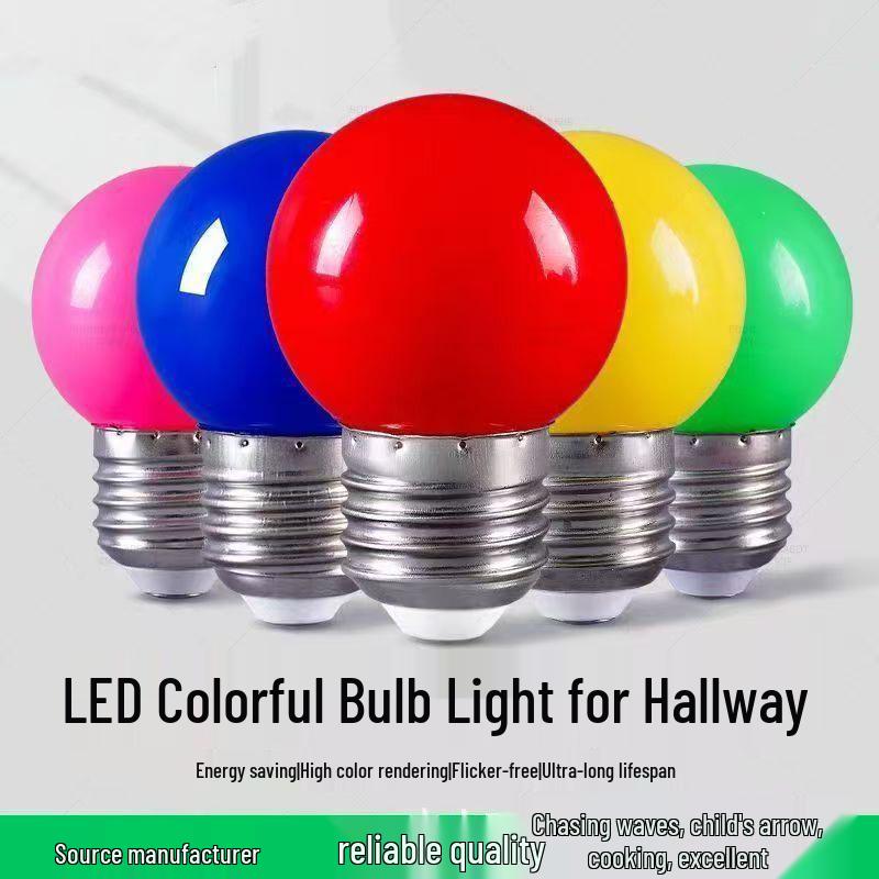 

Seven-Color LED G45 Small Christmas Tree & Halloween Decorative Bulb 1W