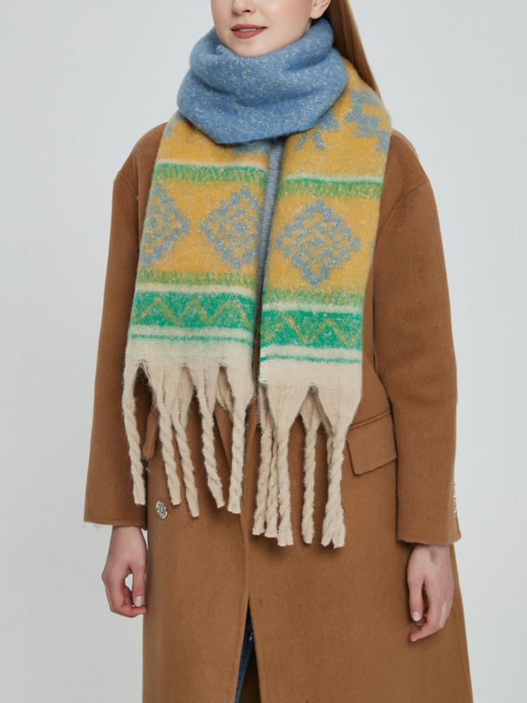 New Imitation Cashmere Women Scarf Winter Preppy Style Tassel Pashmina Mujer Female Foulard Bufanda Long Thick Wrap Shawl