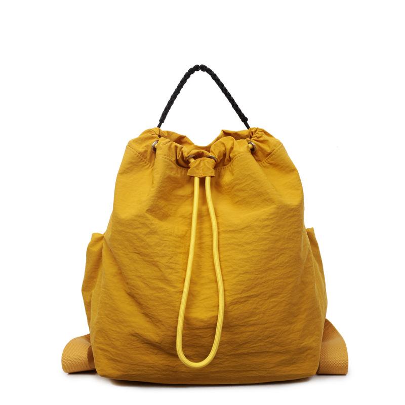 Simple Shoulder Bag Women's Autumn New Fashionable Large-capacity Drawstring Messenger Bag Cloth Bag Backpack