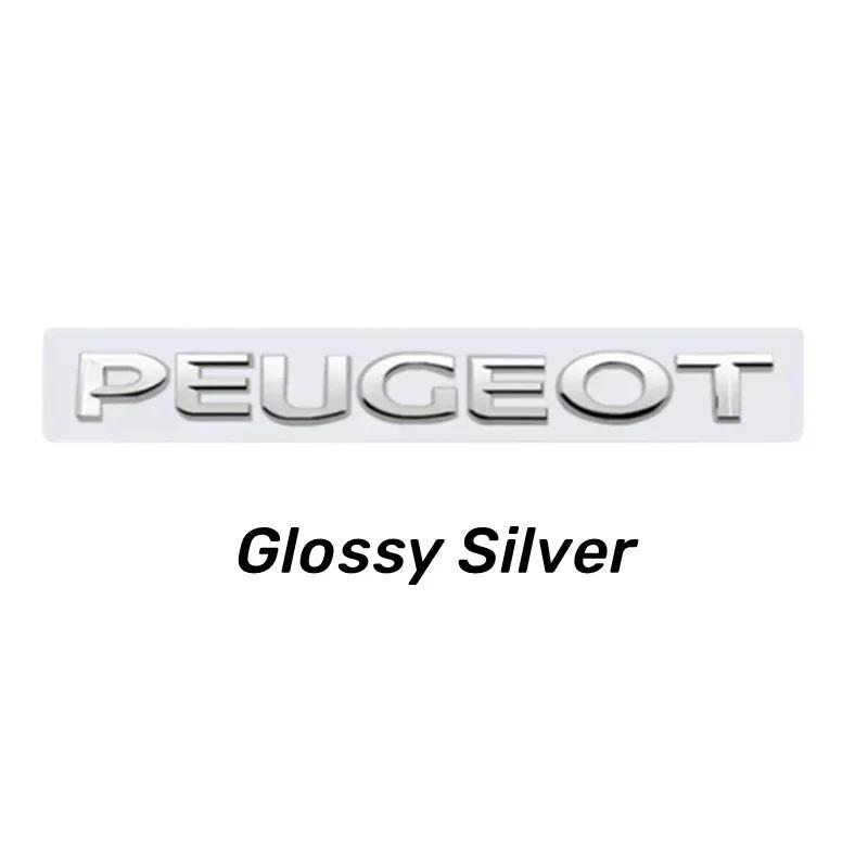 ABS Car Letter Emblem Rear Trunk Badge Sticker Decoration for Peugeot 107 108 206 207 208 301 306 307 308 407 408 2008 4008 5008