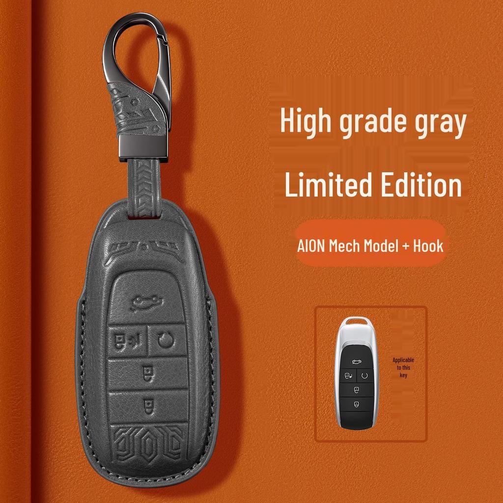 AION Series Genuine Leather Key Case for Y, S, Ya, V, LX Models