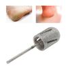 Stainless Steel Round Foot Nail Drill Bit Pedicure Foot Calluses Sanding Polishing Head for Cracked Skin Corns
