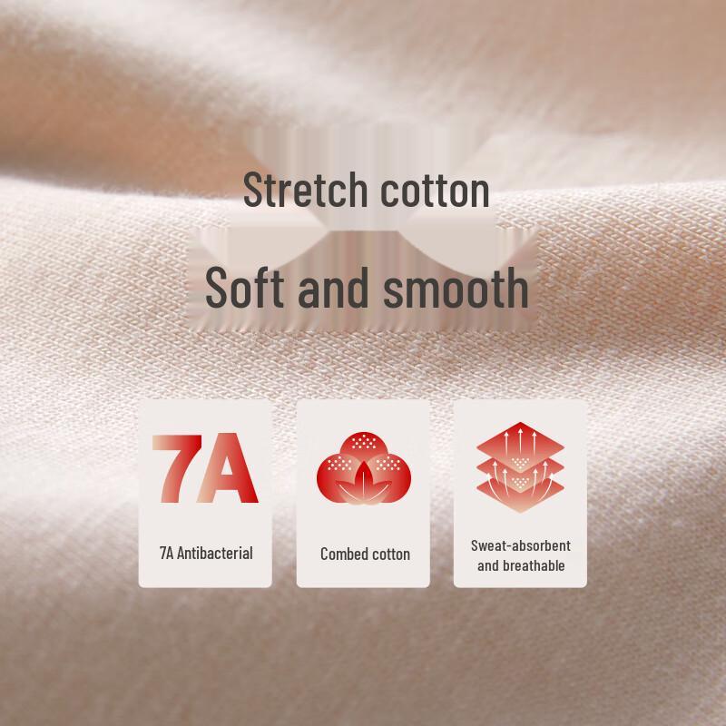 Sanqiang Women's 7A Antibacterial Cotton Boxer Briefs