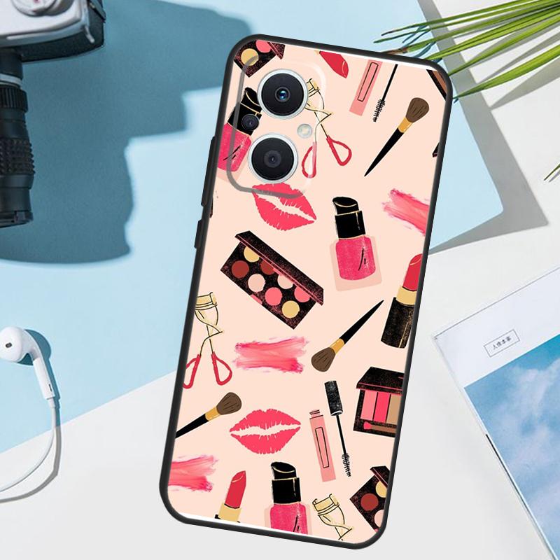Cosmetics Nail Polish Cover For OPPO Reno 14 Pro 10 11 12 13 14F 13F 12F 11F 7 8 Lite OPPO Find X9 X6 X5 X8 Pro Case