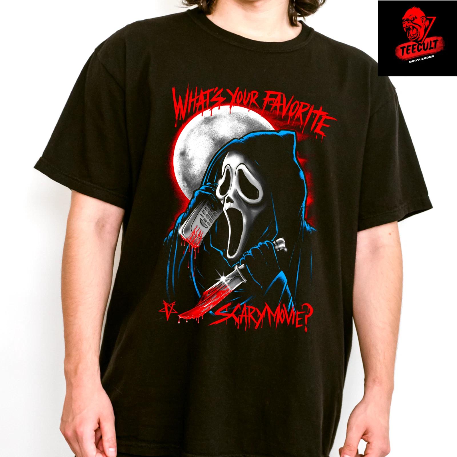 Men s and Women s T-shirts What s your favorite scary movie? Ghostface Scream Unisex XXXXL