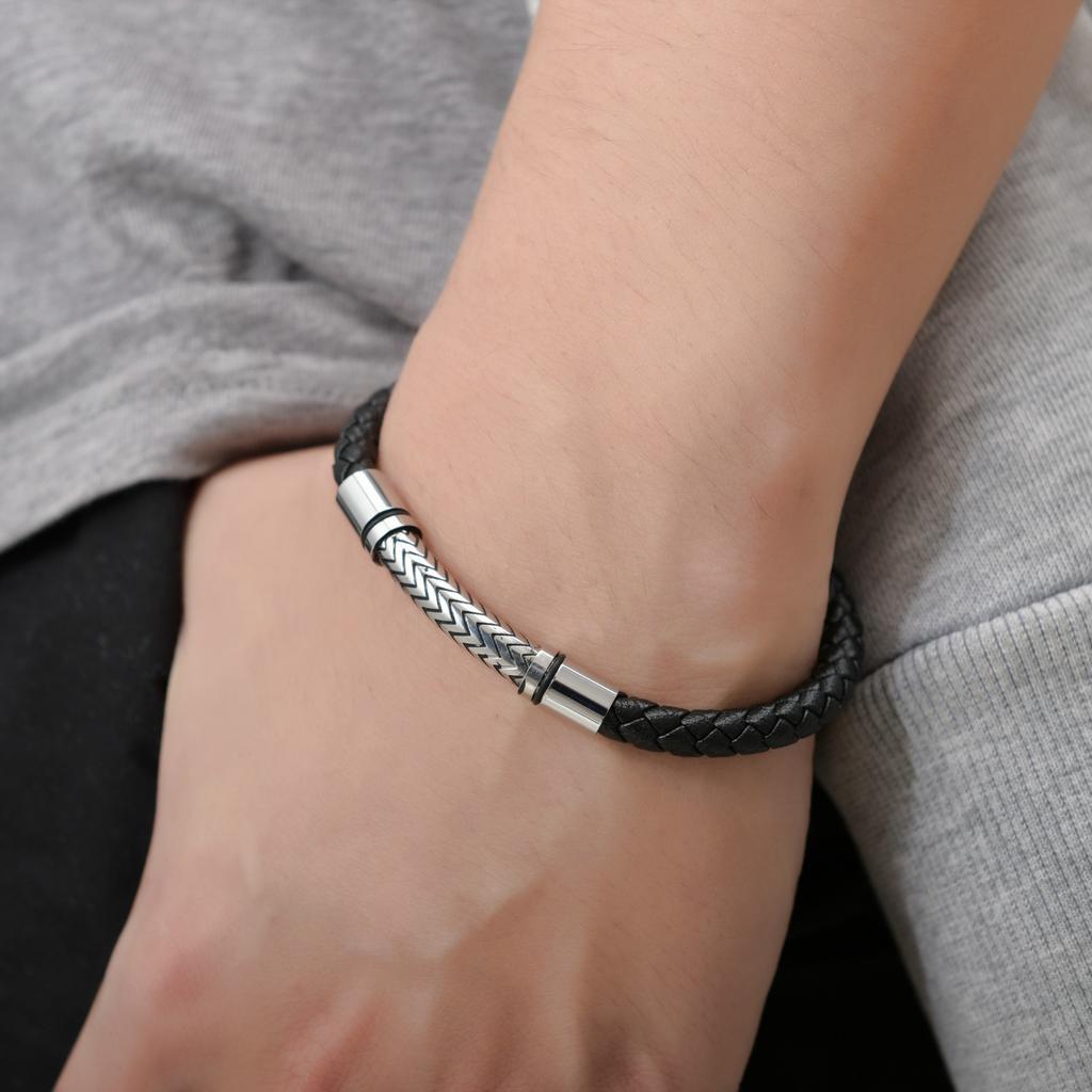 New Bracelet, Men's Fashion Woven Leather Rope Bracelet, Bracelet, Leather Bracelet