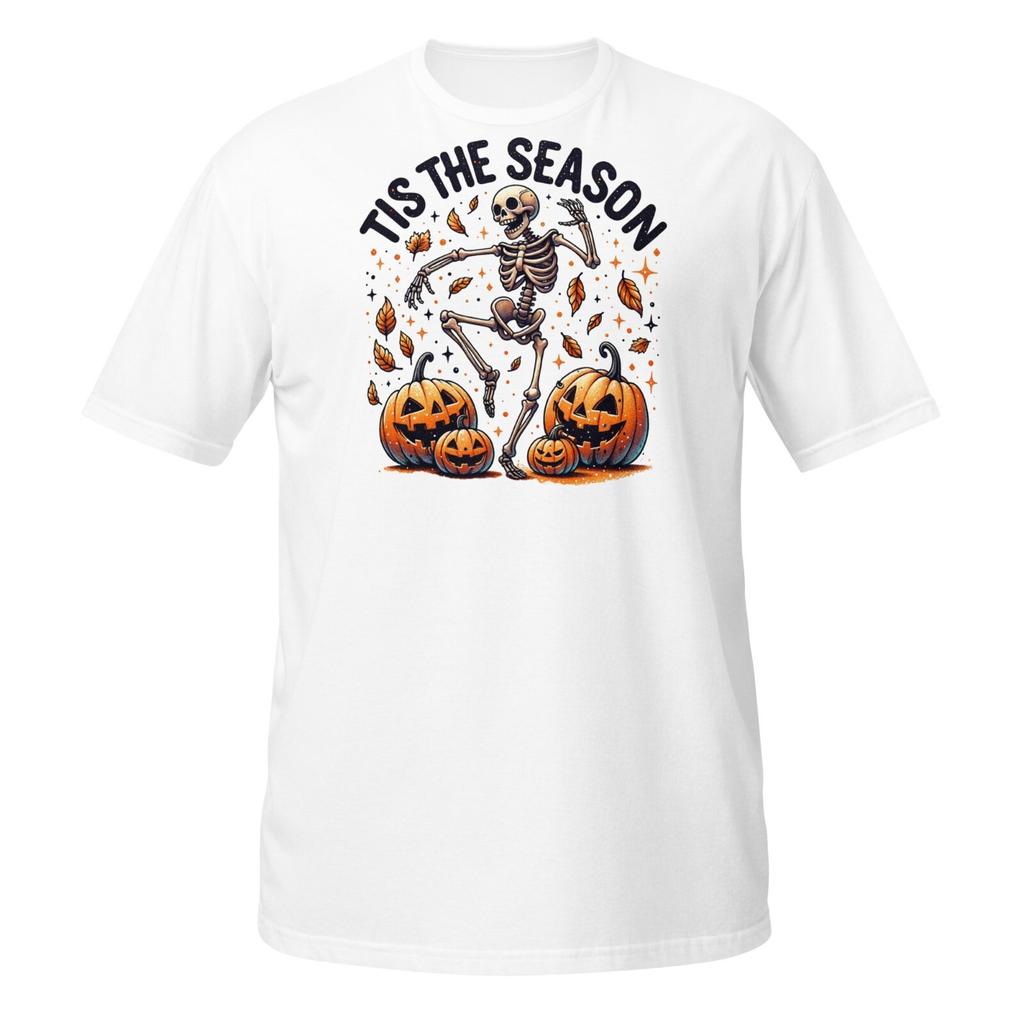 T-shirt Squelette Dansant Halloween | C'est la Saison Automne Citrouille T-shirt