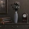 Halloween Home Decor Eyeball Flower Stem, Artificial Rose Floral Pick with Eyeball, Decorative Props Gothic Black Branches for Vase, Indoor