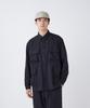 TAKIBI Herringbone Shirt Jacket Outerwear Jacket BLACK M [Snow Peak] SH-26SU004 Men's Women's