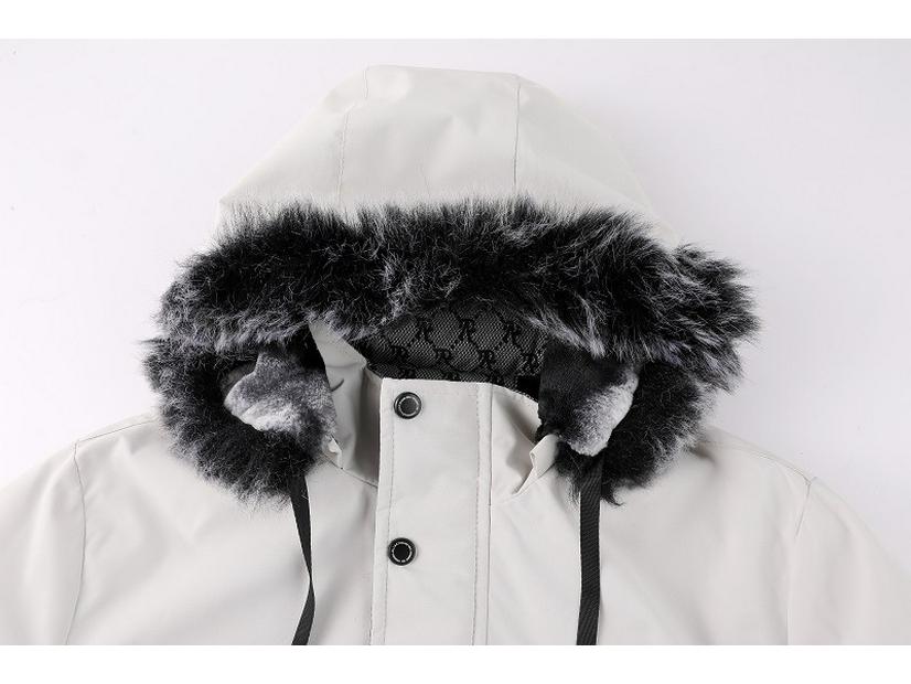 Men's Autumn/Winter Fur Collar Thickened Cotton Coat - Casual Fashion Trend