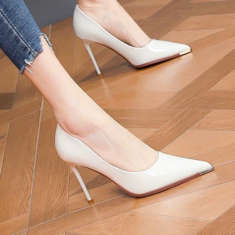 Fashion 2025 New Thin Heels Women Pumps Dress Classic Shoes Wedding Official Leisure Party Shoes Super Dress 1 Slip-On Pumps