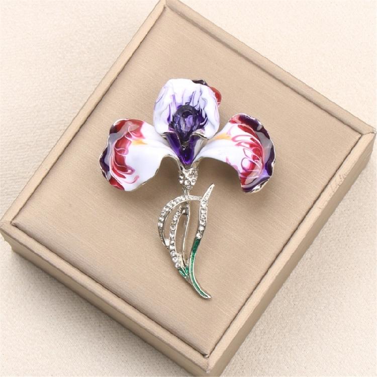 Elegant Flower Brooch Corsage Pin For Clothing Decoration Alloy Craftsmanship Safety Lapel Pin For Gift Event
