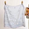 100% Silk Crepe Square Scarf Women Fashion Office Decorative Lace Neckerchief