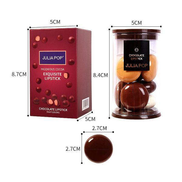 

Матовый финиш Водостойкий косметический подарок Стойкий Легко наносится 8 шт Увлажняющий цвет для губ Набор мини-помад