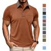 Herren Kurzarm T-Shirts Reverskragen Colorblock Poloshirts Brusttasche Sommer Oberteile Freizeitkleidung