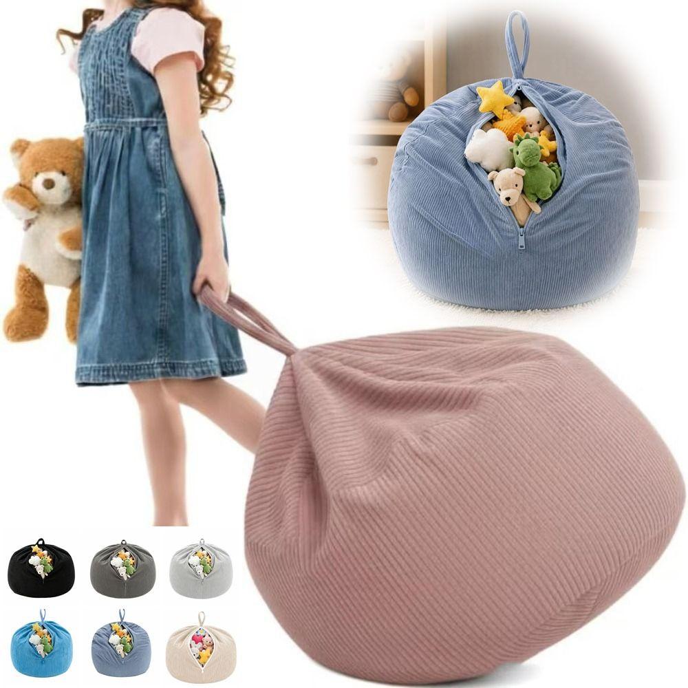 Corduroy Beanbag Slipcover Washable Cover Lazy Sofa Cover Soft Sofa Chair Cover Indoor Use
