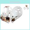 Eye-catching 3d Love Heart Mirror Wall Stickers Decal To Enhance Your Space