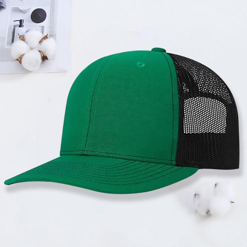 Micro-curved mesh hat Richardson 112 truck driver hat outdoor sun protection shade color matching baseball hat